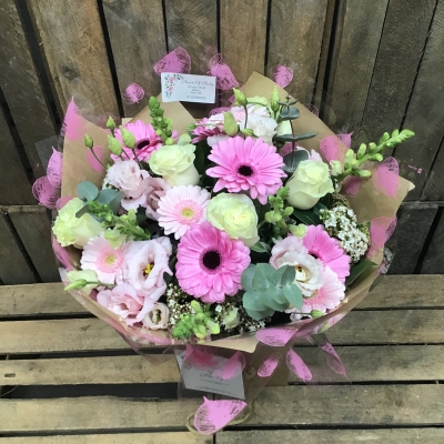 Pastel Pink Hand tied